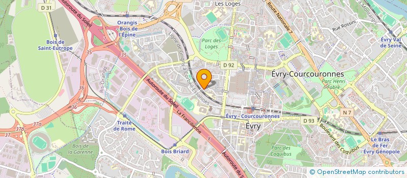 localisation de l'entreprise MONSIEUR EVRY-COURCOURONNES SAAD  EVRY-COURCOURONNES