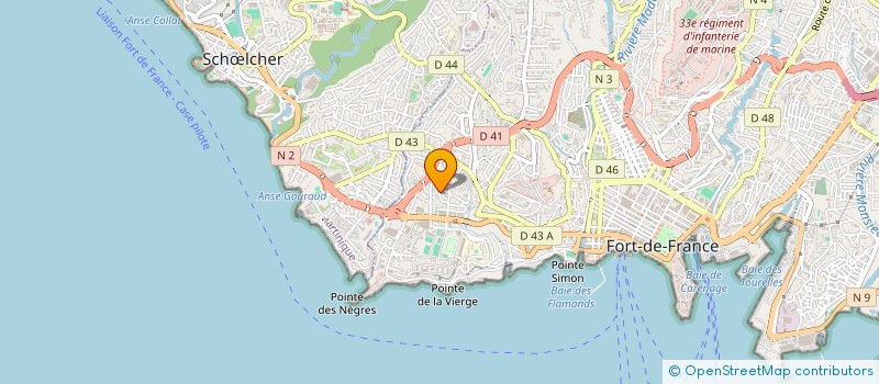 localisation de l'entreprise MONSIEUR EWAN JUDITH  FORT-DE-FRANCE