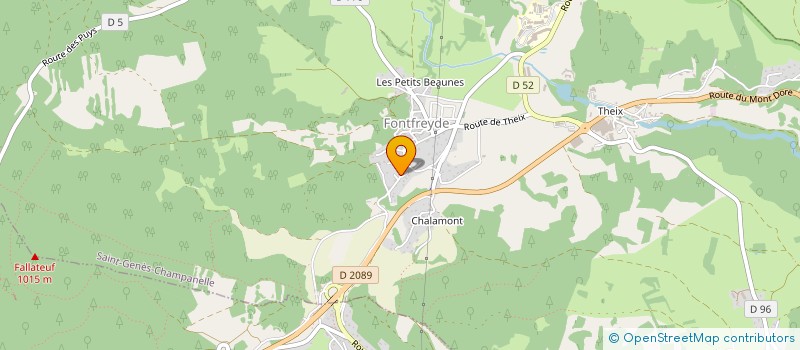 localisation de l'entreprise MONSIEUR EWAN PAULIAT  SAINT-GENES-CHAMPANELLE