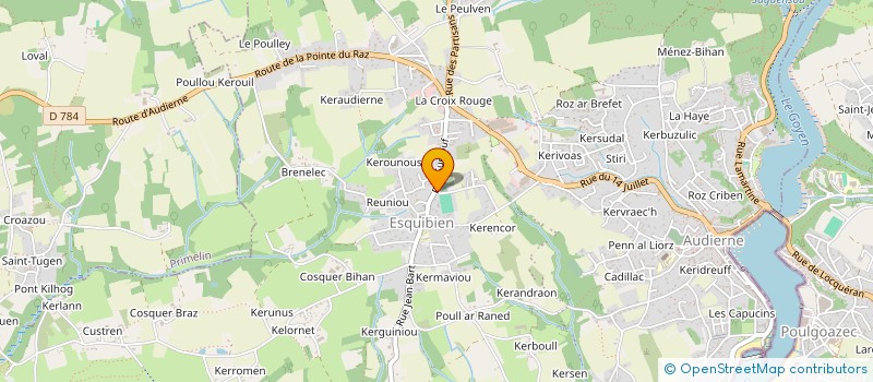 localisation de l'entreprise MONSIEUR EWAN PERENNOU  AUDIERNE