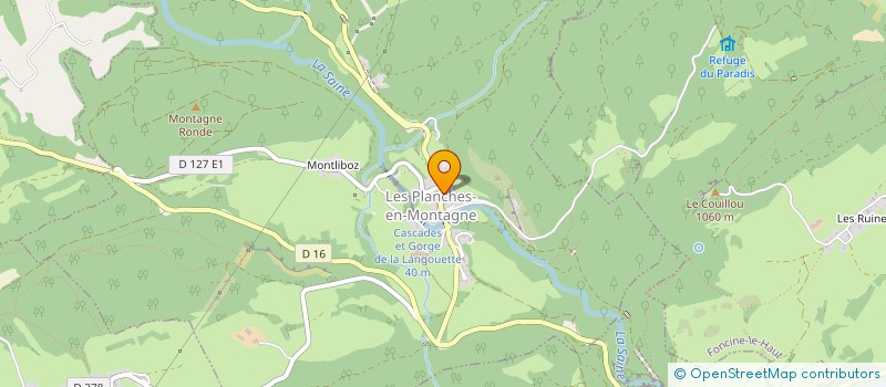 localisation de l'entreprise MONSIEUR EWAN RATTE  LES PLANCHES-EN-MONTAGNE