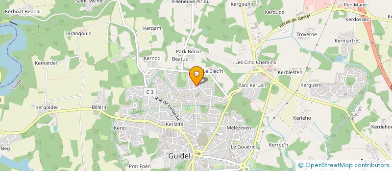 localisation de l'entreprise MONSIEUR EWAN TOURNELLE  GUIDEL