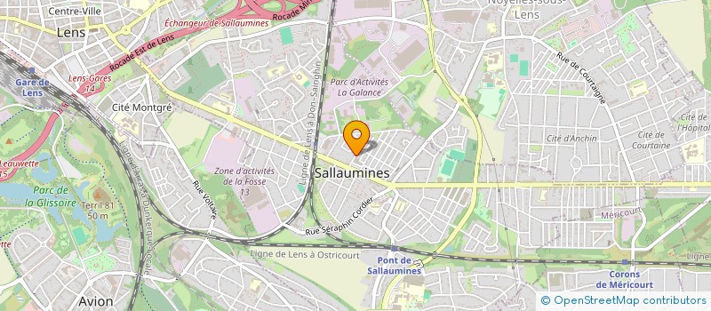 localisation de l'entreprise MONSIEUR EWAN VANDEVOORDE  SALLAUMINES