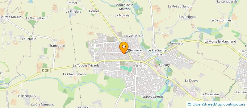 localisation de l'entreprise MONSIEUR EWEN BOSQUET  LANGAN