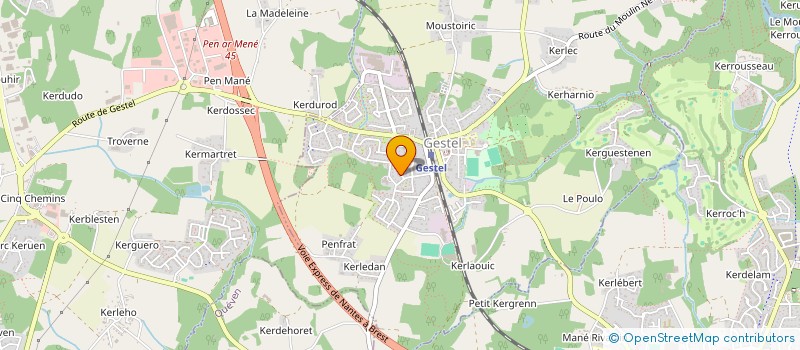 localisation de l'entreprise MONSIEUR EWEN CARER  GESTEL