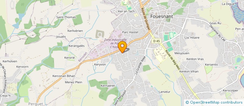 localisation de l'entreprise MONSIEUR EWEN CARON  FOUESNANT