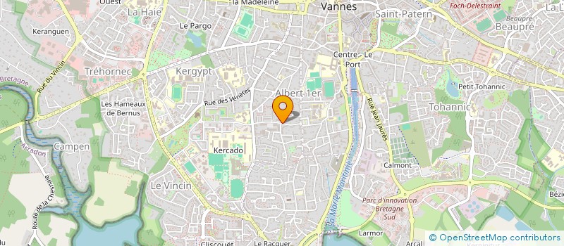 localisation de l'entreprise MONSIEUR EWEN DUVAL à VANNES