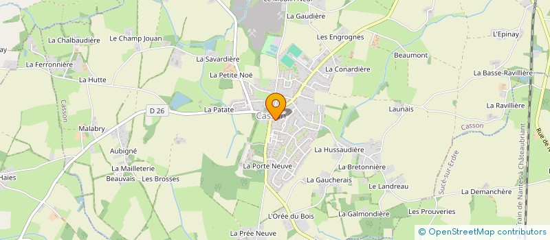 localisation de l'entreprise MONSIEUR EWEN FAVEREAU à LIGNE