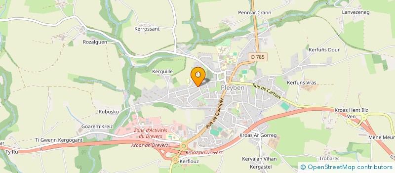 localisation de l'entreprise MONSIEUR EWEN FLOCH  PLEYBEN