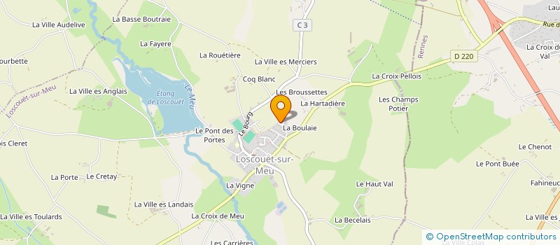 localisation de l'entreprise MONSIEUR EWEN HEMON  LOSCOUET-SUR-MEU