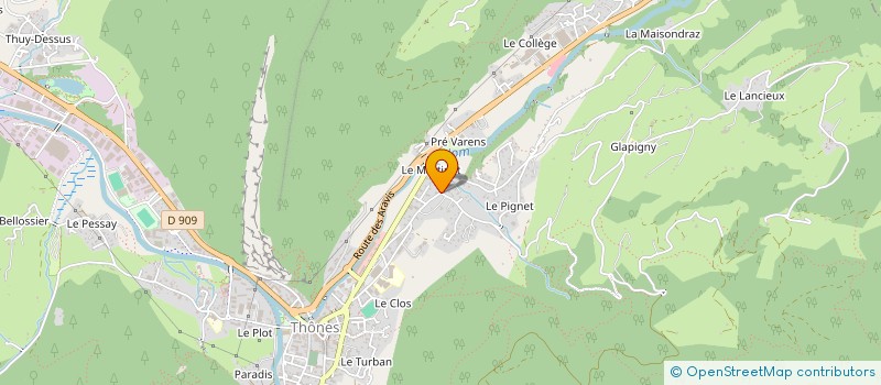 localisation de l'entreprise MONSIEUR EWEN LANGE  GLIERES-VAL-DE-BORNE