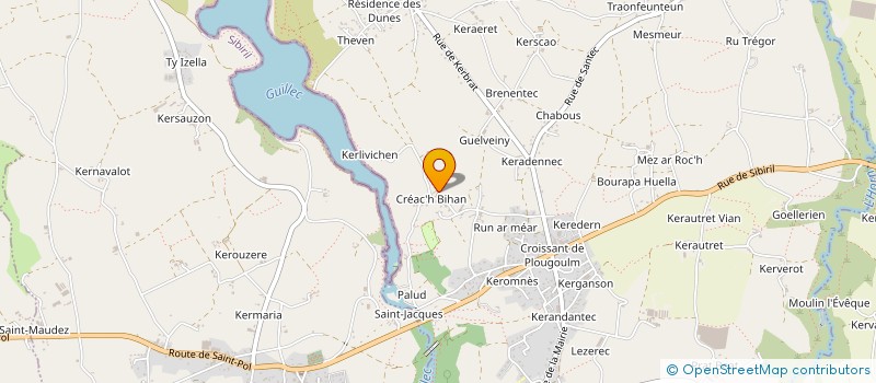 localisation de l'entreprise MONSIEUR EWEN POTIN  PLOUGOULM