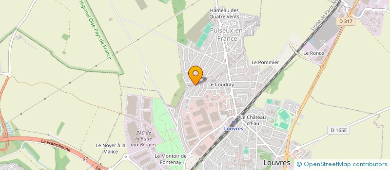 localisation de l'entreprise MONSIEUR EWEN ROBIN  PUISEUX-EN-FRANCE