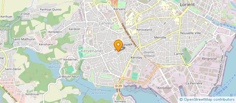 localisation de l'entreprise MONSIEUR EWENN GICQUEL  LORIENT