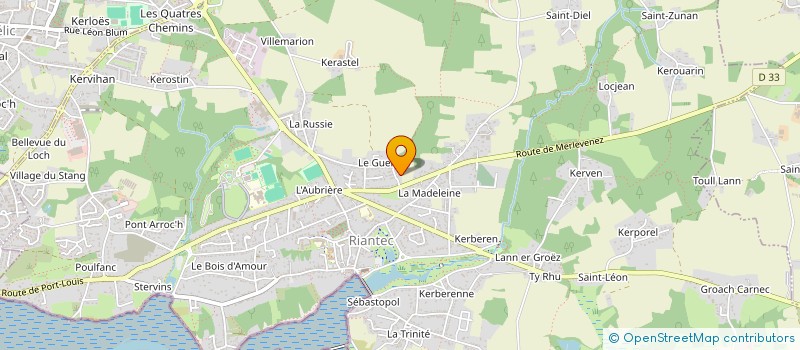 localisation de l'entreprise MONSIEUR EWENN LE CLOIREC  RIANTEC