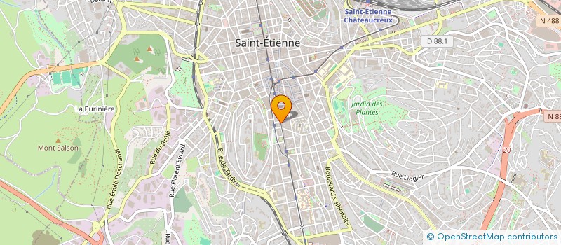 localisation de l'entreprise MONSIEUR EWENN MONTABONNEL  SAINT-ETIENNE