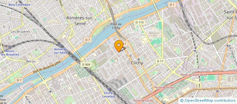 localisation de l'entreprise MONSIEUR EWERTON CRUZ GODOY à CLICHY