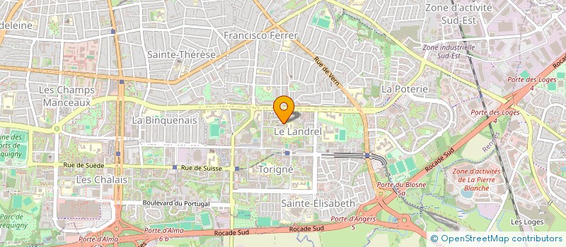 localisation de l'entreprise MONSIEUR EXAUCE BINGOTO YELI  RENNES