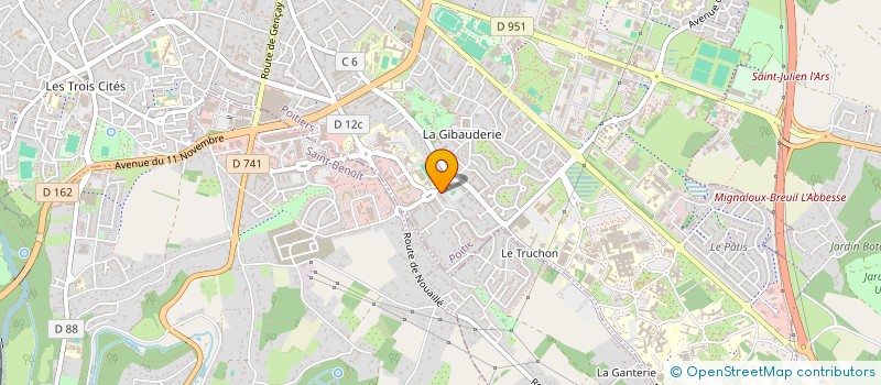 localisation de l'entreprise MONSIEUR EXAUCE TSHIYOLE à POITIERS