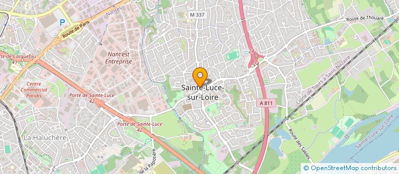localisation de l'entreprise MONSIEUR EXMANN JEANLUS à SAINTE-LUCE-SUR-LOIRE
