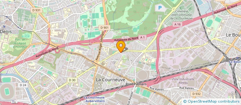 localisation de l'entreprise MONSIEUR EXODY MAKOLA NSANA à LA COURNEUVE