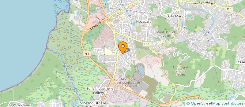 localisation de l'entreprise MONSIEUR EYMERIC ACHILLE  CAYENNE