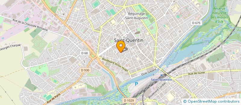 localisation de l'entreprise MONSIEUR EYMERIC BOUHEDDOUF à SAINT-QUENTIN