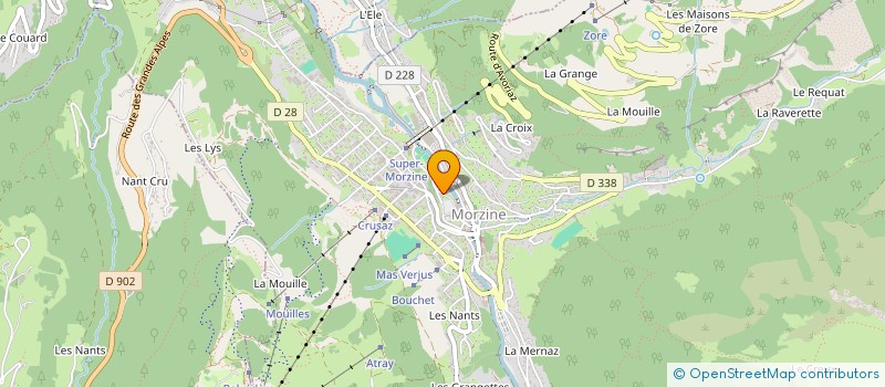 localisation de l'entreprise MONSIEUR EYMERIC LAUROT  MORZINE