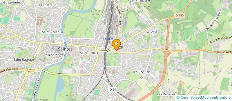 localisation de l'entreprise MONSIEUR EYMERIC THULIEZ  SAINTES