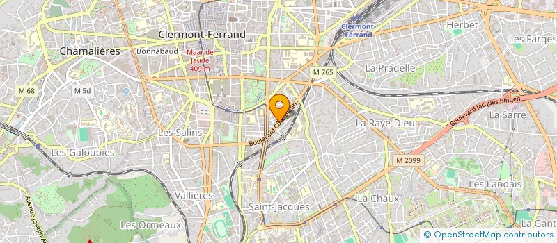 localisation de l'entreprise MONSIEUR EYMERICK AUNEVEUX  CLERMONT-FERRAND