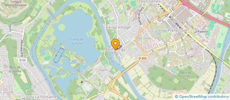 localisation de l'entreprise MONSIEUR EYRAM ADZRA  CERGY