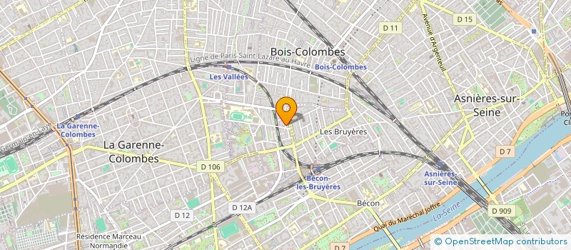 localisation de l'entreprise MONSIEUR EYTAN LENARDUZZI à BOIS-COLOMBES