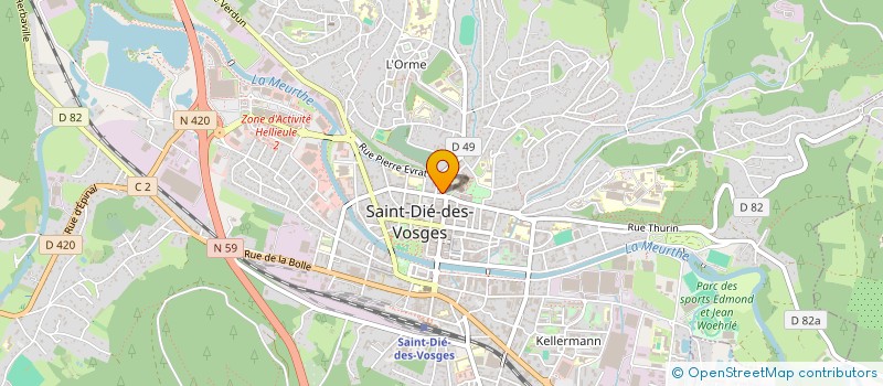 localisation de l'entreprise MONSIEUR EYUP YEL  SAINT-DIE-DES-VOSGES