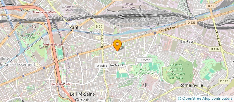 localisation de l'entreprise MONSIEUR EZAT GUL KHALAZAI  PANTIN