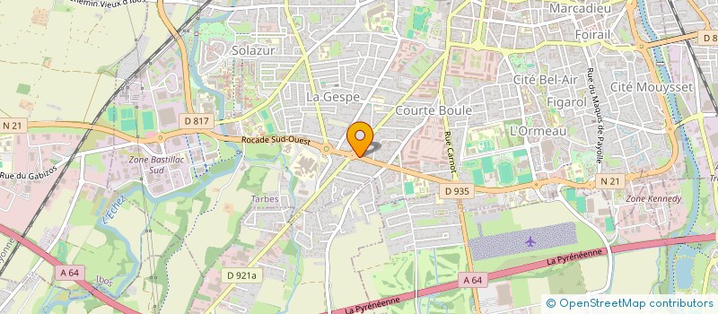 localisation de l'entreprise MONSIEUR EZAT NAZARI  TARBES