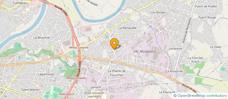 localisation de l'entreprise MONSIEUR EZATULLAH ESMATI  ALBI