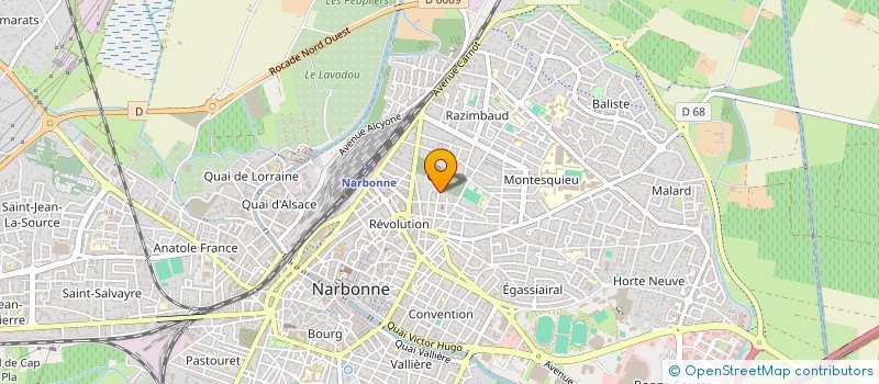 localisation de l'entreprise MONSIEUR EZATULLAH FAIZI à NARBONNE