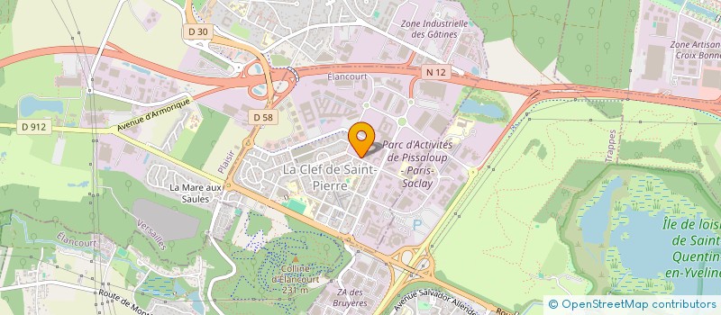 localisation de l'entreprise MONSIEUR EZATULLAH HOTAK  ELANCOURT