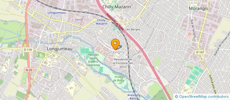 localisation de l'entreprise MONSIEUR EZE EDDINE HABIBOULLAH  CHILLY-MAZARIN