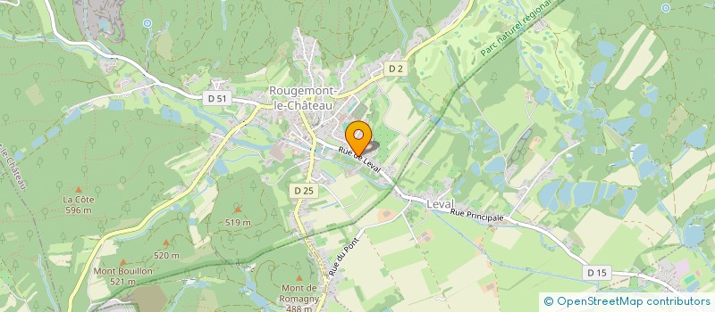 localisation de l'entreprise MONSIEUR EZECHIEL KAUFFMANN à ROUGEMONT-LE-CHATEAU