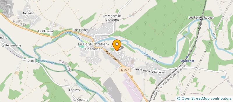 localisation de l'entreprise MONSIEUR EZECHIEL MAILLET à LE PONT-CHRETIEN-CHABENET