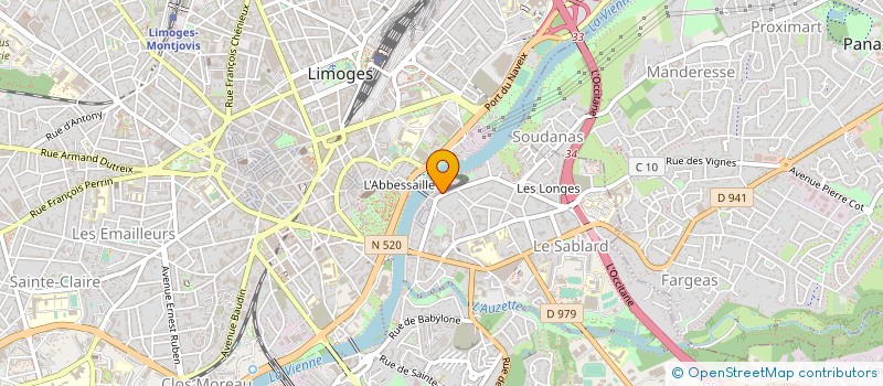 localisation de l'entreprise MONSIEUR EZECHIEL MAZEAU  LIMOGES