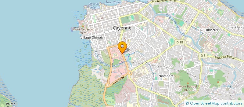 localisation de l'entreprise MONSIEUR EZEQUIEL ALVES DE OLIVEIRA à CAYENNE