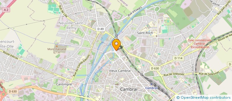 localisation de l'entreprise MONSIEUR EZEQUIEL DE OLIVEIRA ALBUQUERQUE  CAMBRAI