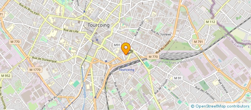 localisation de l'entreprise MONSIEUR EZOUATCHI KOUA  TOURCOING