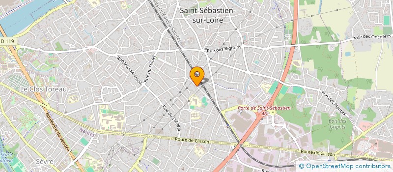 localisation de l'entreprise MONSIEUR EZOUEYOU PORQUET à SAINT-SEBASTIEN-SUR-LOIRE