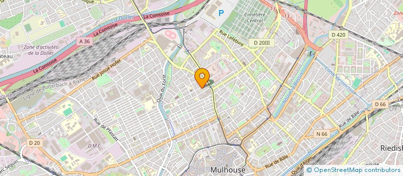 localisation de l'entreprise MONSIEUR EZZATULLAH MAHMOODZADAH  MULHOUSE