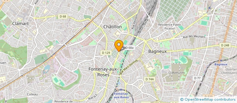 localisation de l'entreprise MONSIEUR EZZEDDINE DERBALI à FONTENAY-AUX-ROSES