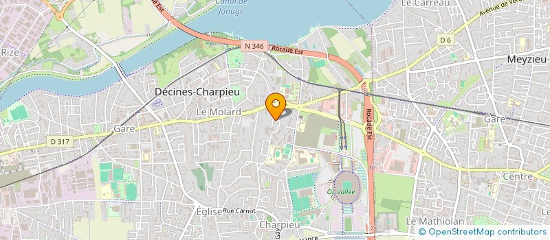 localisation de l'entreprise MONSIEUR EZZEDINE HORRIGUE  DECINES-CHARPIEU