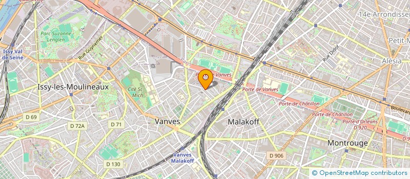 localisation de l'entreprise MONSIEUR EZZEDINE WACHANI  VANVES